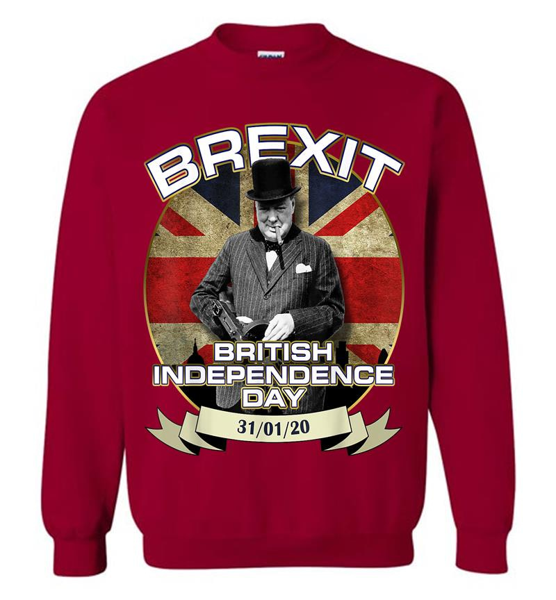 Inktee Store - Winston Churchill British Independence Day Brexit Sweatshirt Image