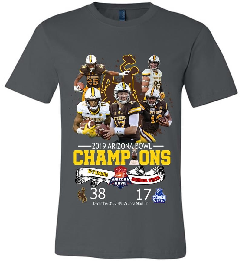 Wyoming Cowboys Vs Georgia State Panthers Champions 2019 Arizona Bowl Premium T-Shirt