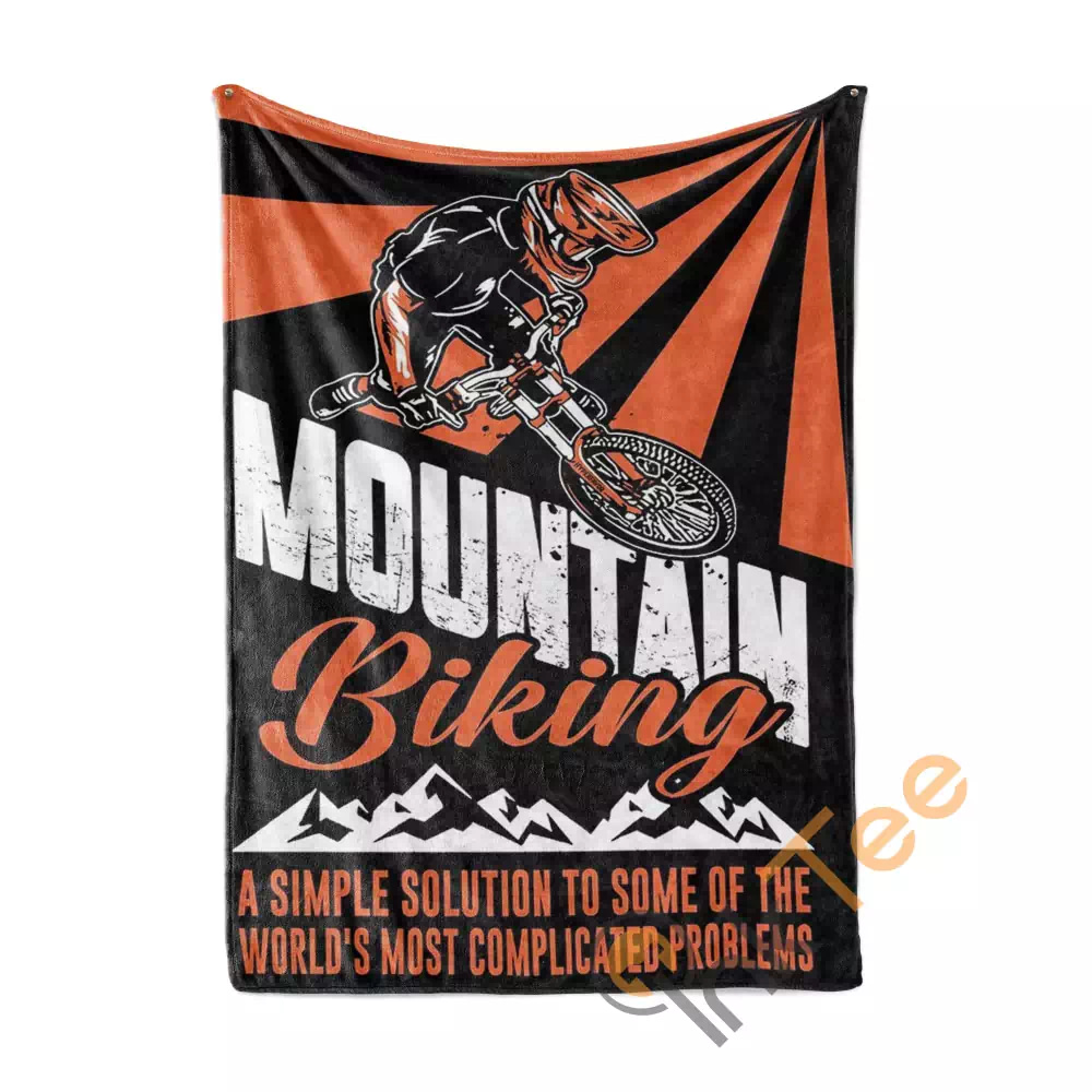 A Simple Solution To Some Problems Mountain Biking N360 Fleece Blanket