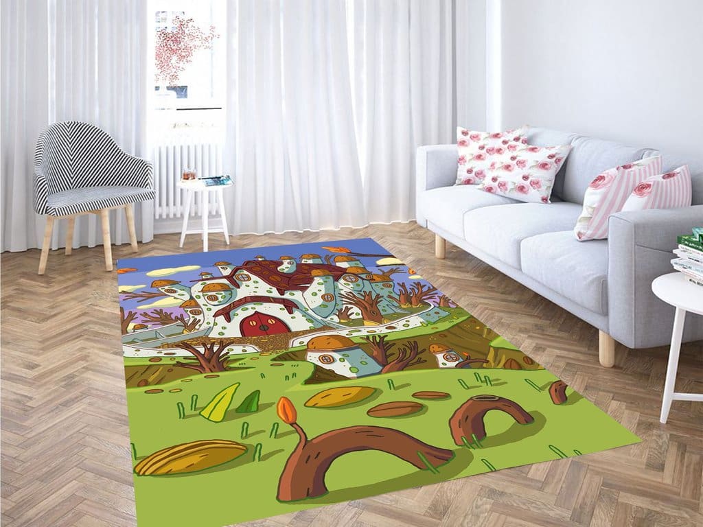 Adventure Time Best Place Living Room Modern Carpet Rug