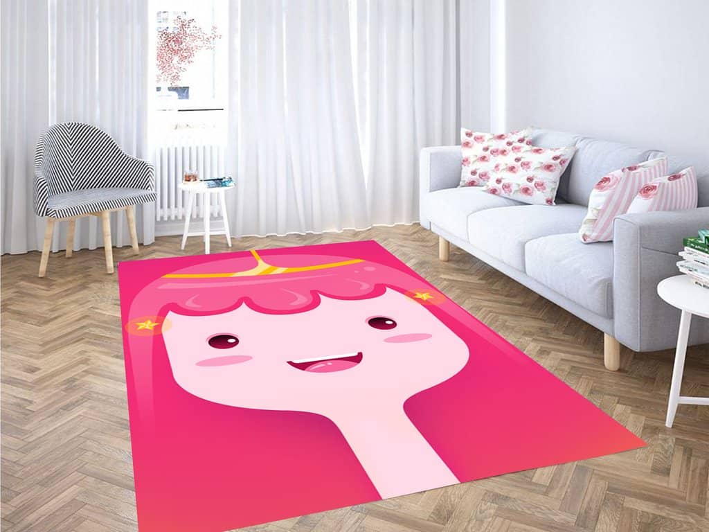 Adventure Time Pink Character Living Room Modern Carpet Rug