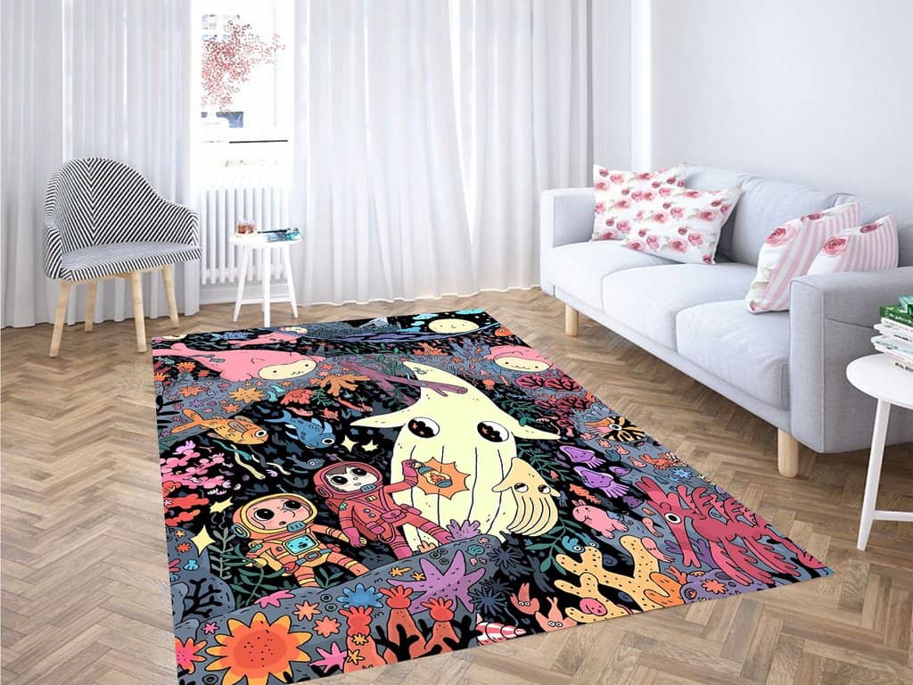 Adventure Time Sea Living Room Modern Carpet Rug