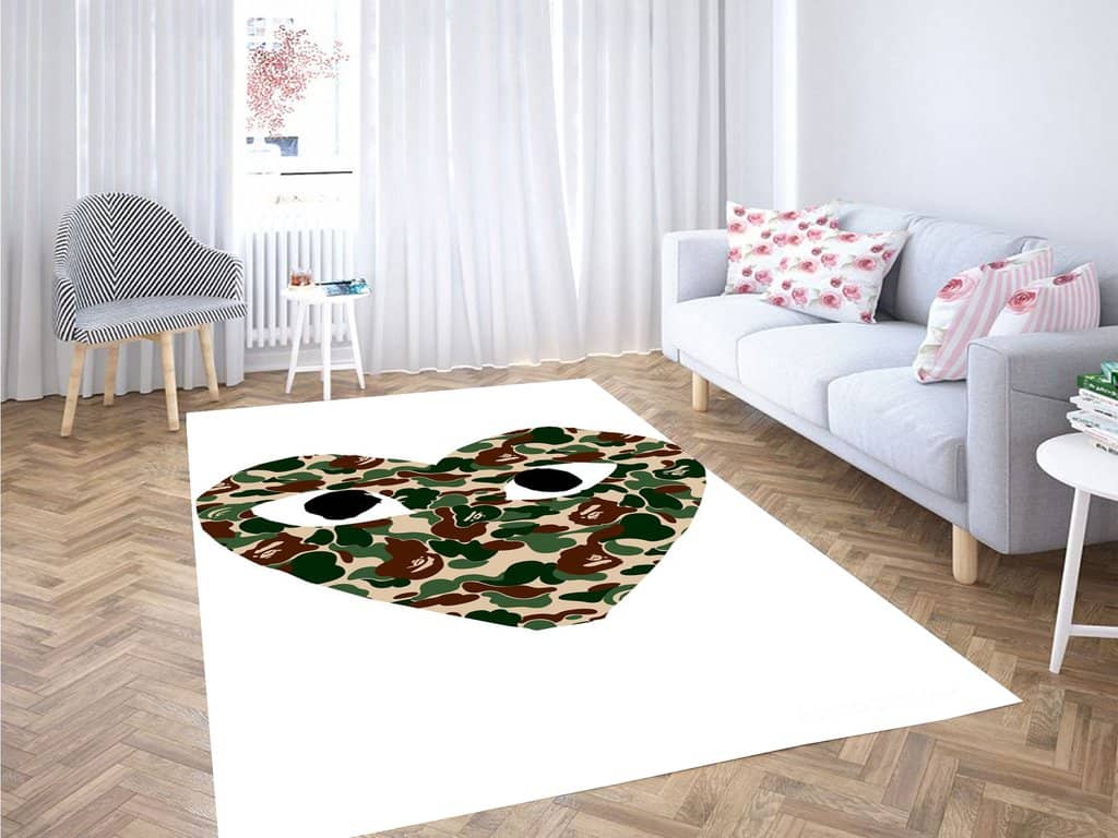 Bape Comme Army Living Room Modern Carpet Rug