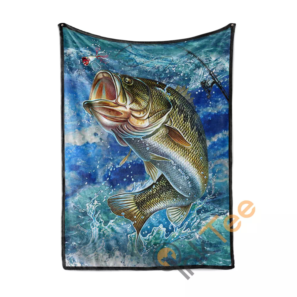 Bass Fishing Limited Edition Amazon Best Seller Sku 262420 Fleece Blanket