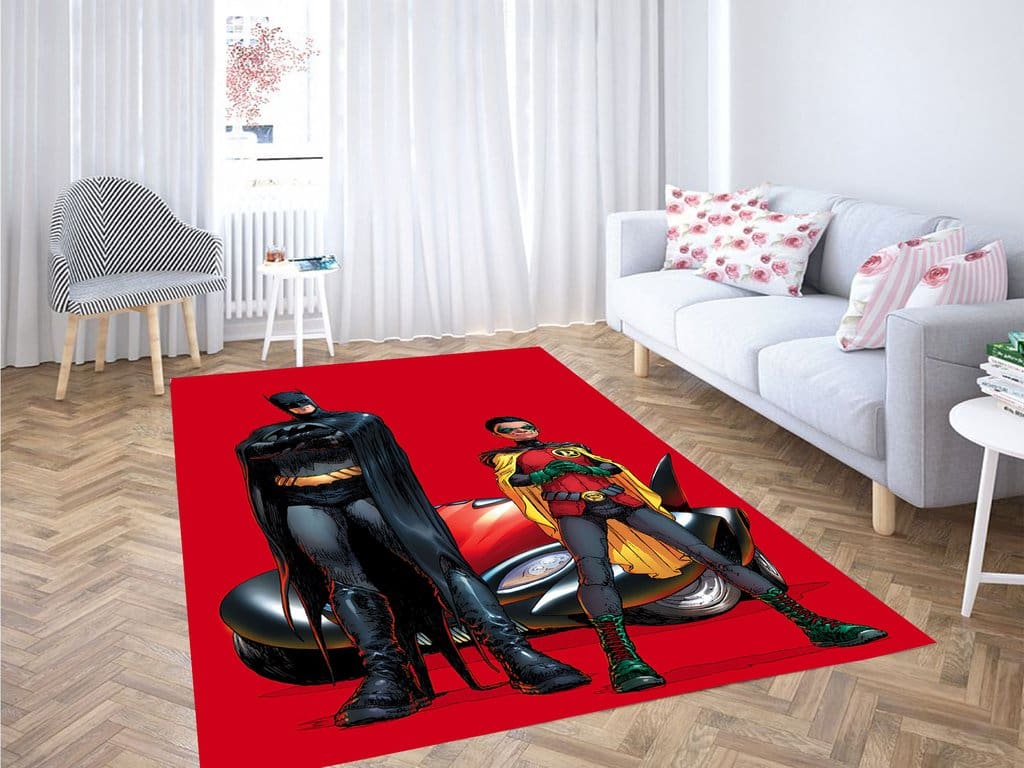 Batman And Robin Living Room Modern Carpet Rug