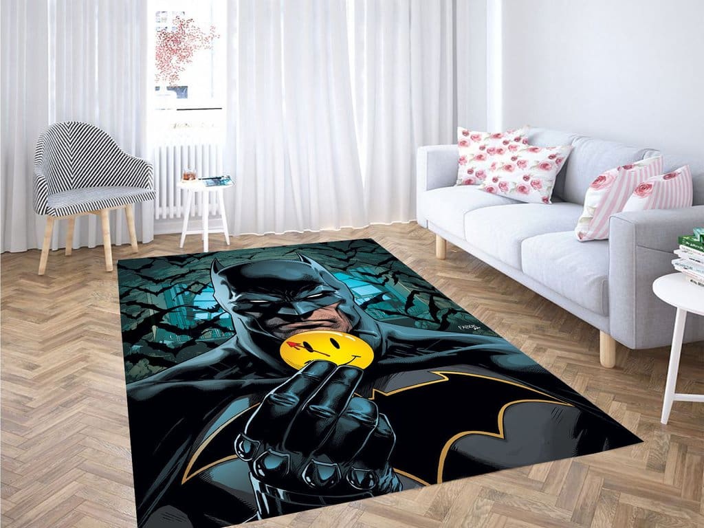 Batman Happy Pin Living Room Modern Carpet Rug