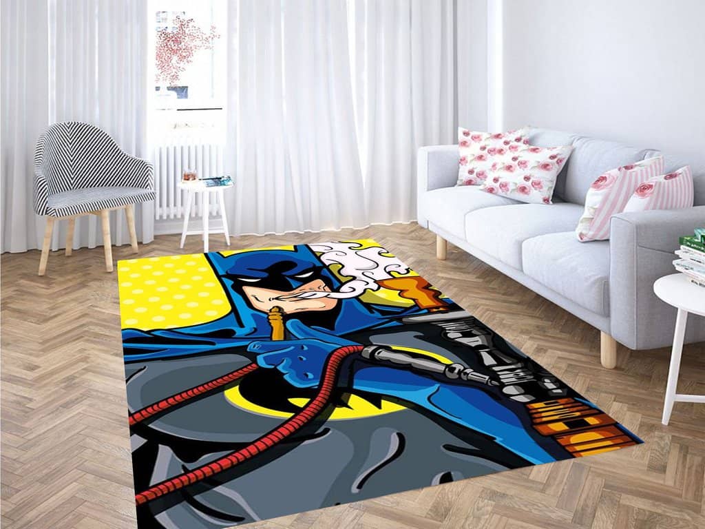 Batman Smoking Wallpaper Living Room Modern Carpet Rug