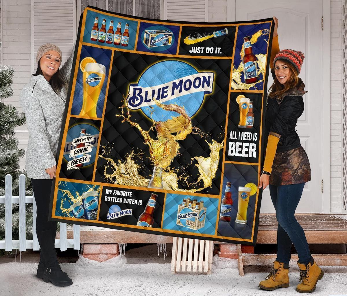 Blue Moon Funny For Beer Lover Quilt
