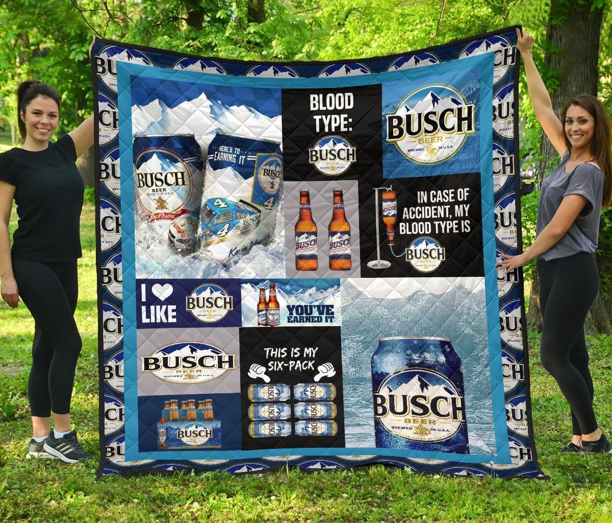 Busch Funny Gift Idea For Beer Lover Quilt