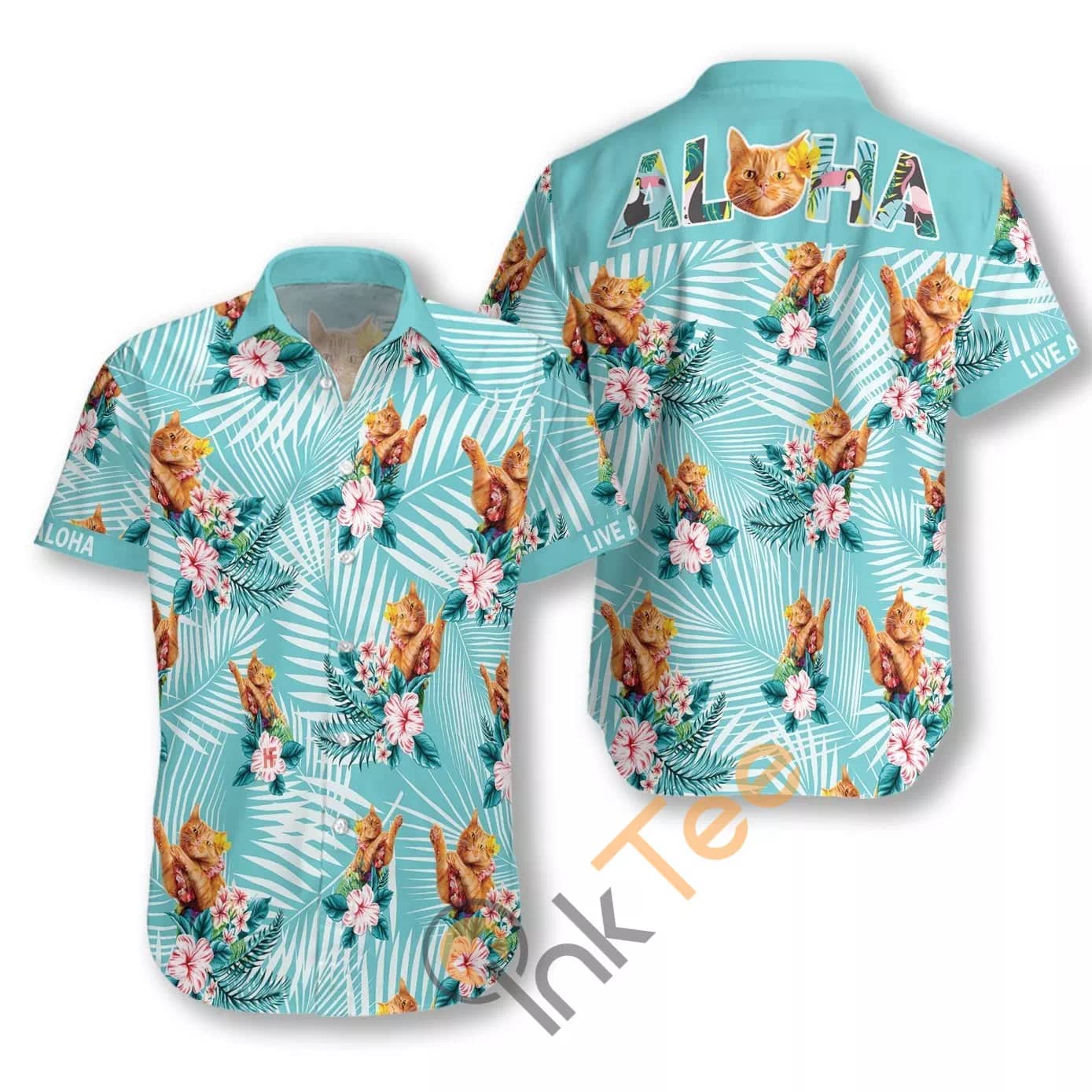 Cat Aloha N525 Hawaiian shirts