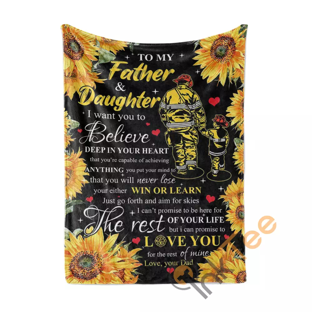 Daughter Never Lose N253 Fleece Blanket