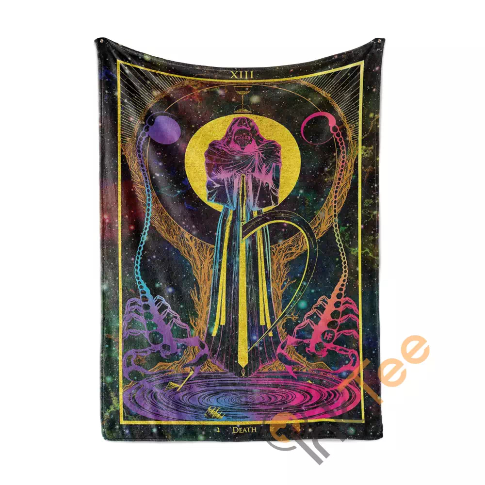Death Arcana Tarot Art N251 Fleece Blanket