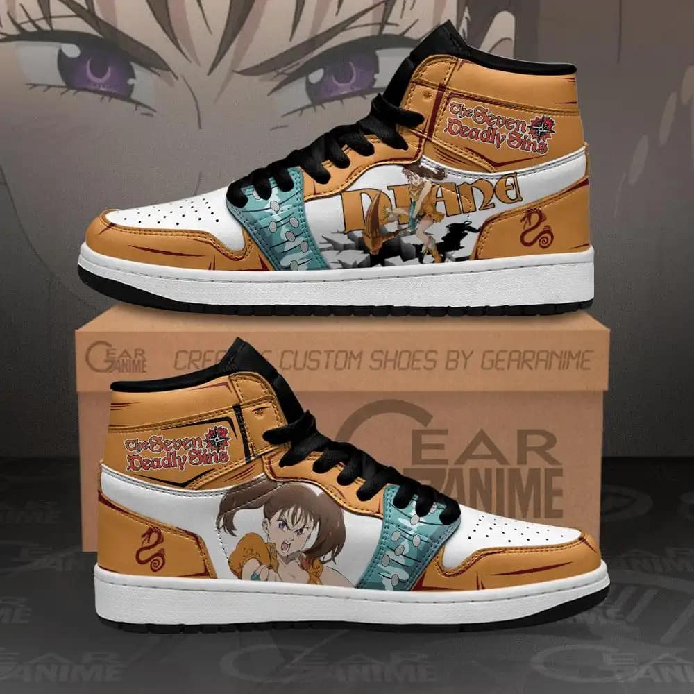 Diane Sneakers Seven Deadly Sins Anime Air Jordan Shoes