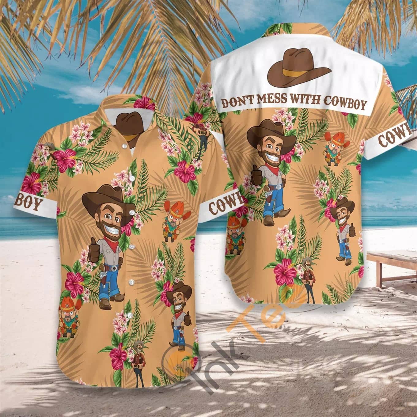 Don't Mess With Cowboy N519 Hawaiian shirts