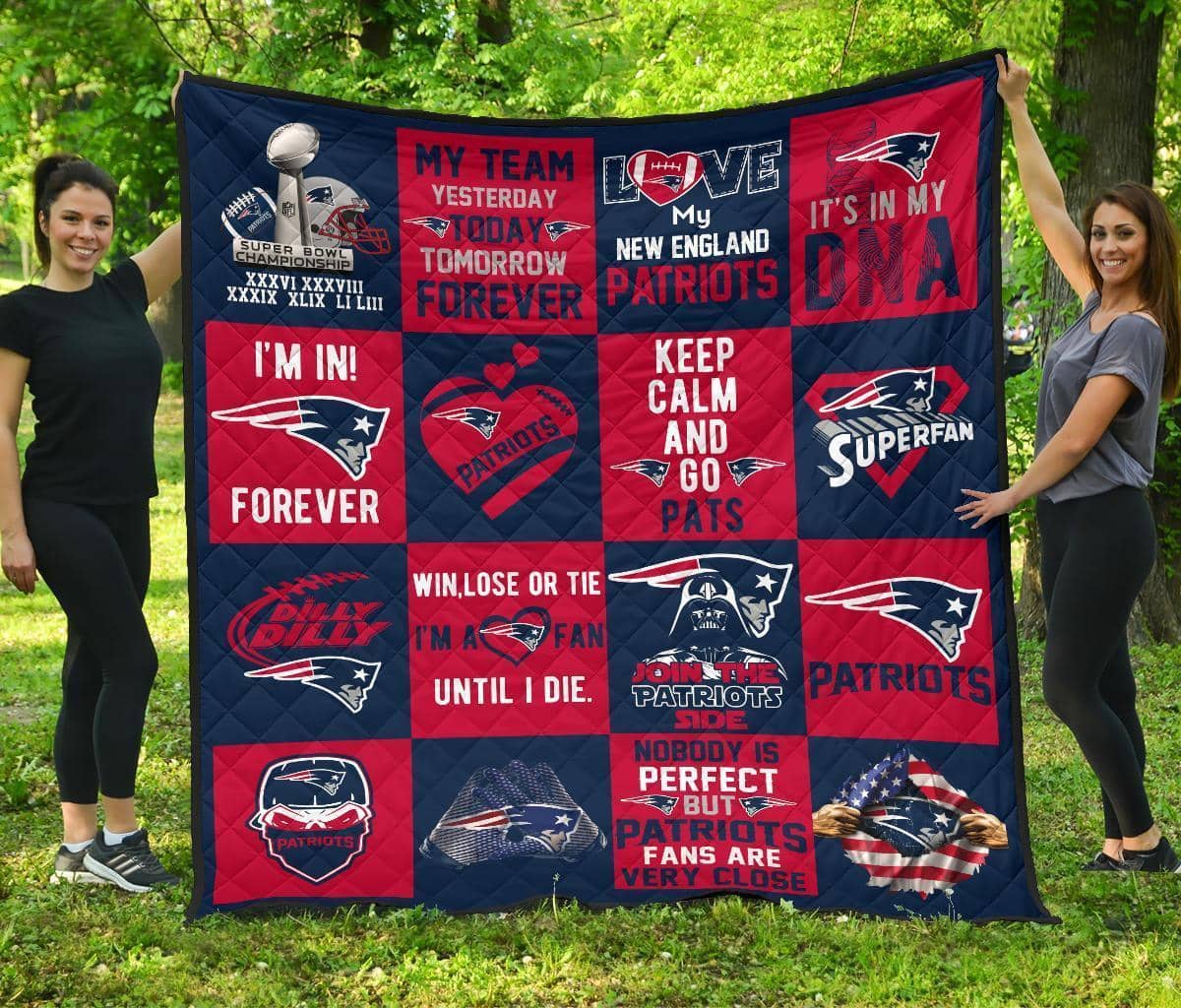 Fan New England Patriots Amazing Gift Quilt