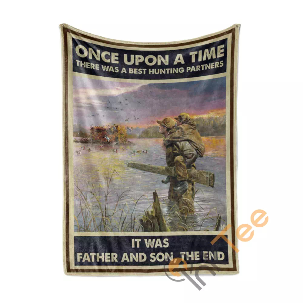 Father And Son Hunting Partners For Life N236 Fleece Blanket
