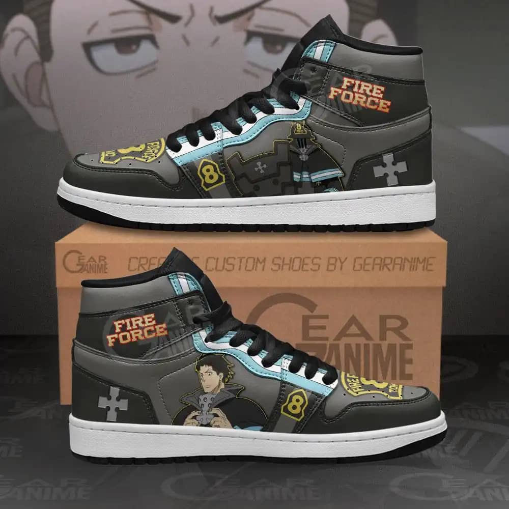 Fire Force Akitaru Obi Sneakers Custom Anime Air Jordan Shoes