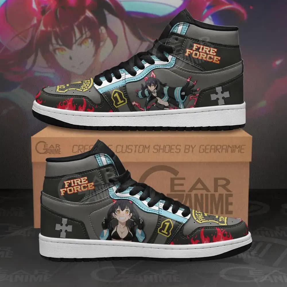 Fire Force Tamaki Kotatsu Sneakers Custom Anime Air Jordan Shoes