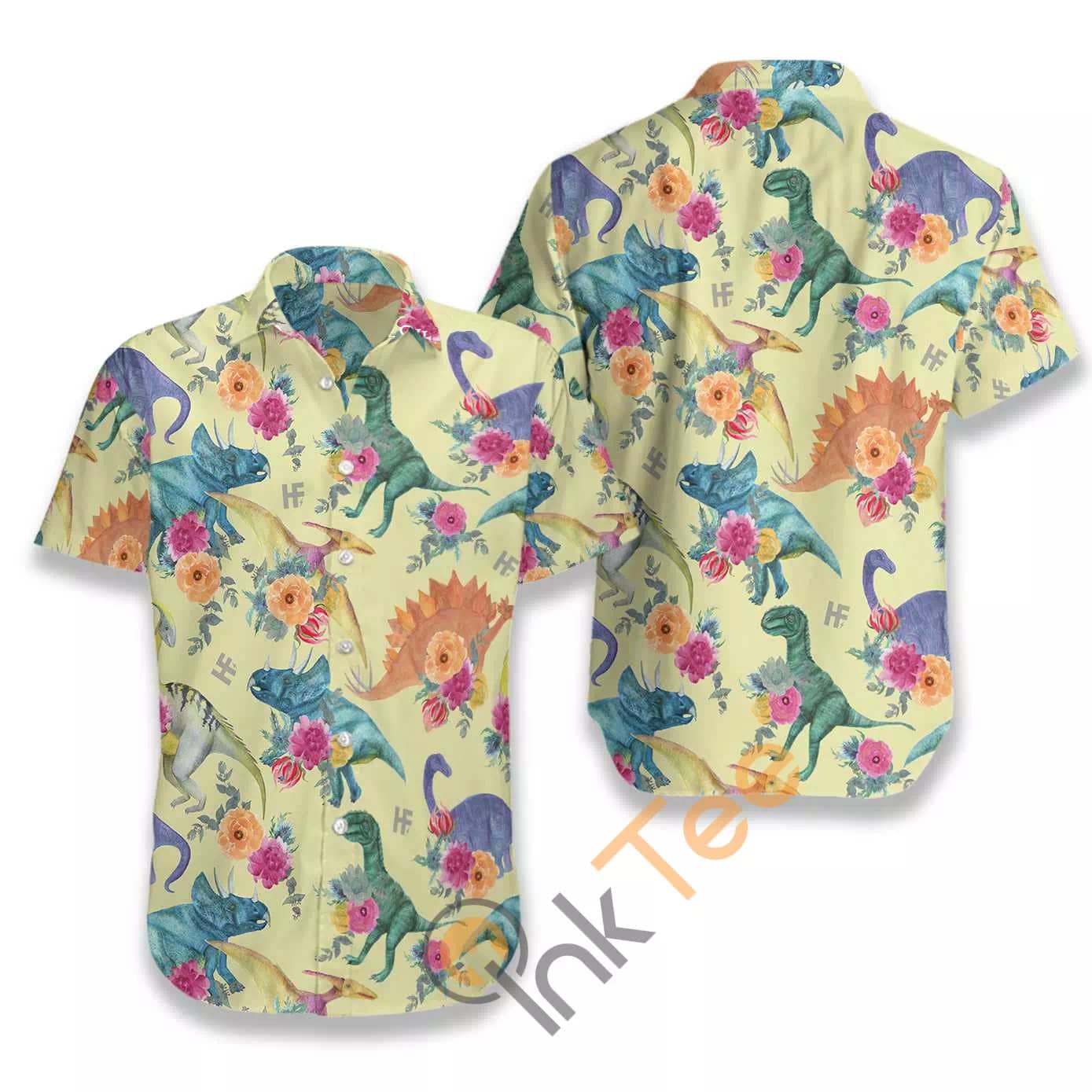 Floral Dinosaurs N563 Hawaiian shirts