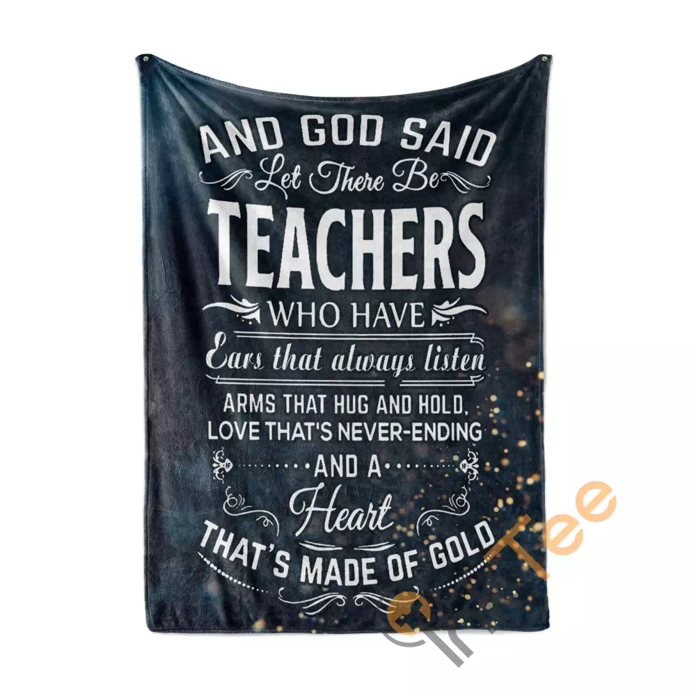 God Created Teachers N227 Fleece Blanket
