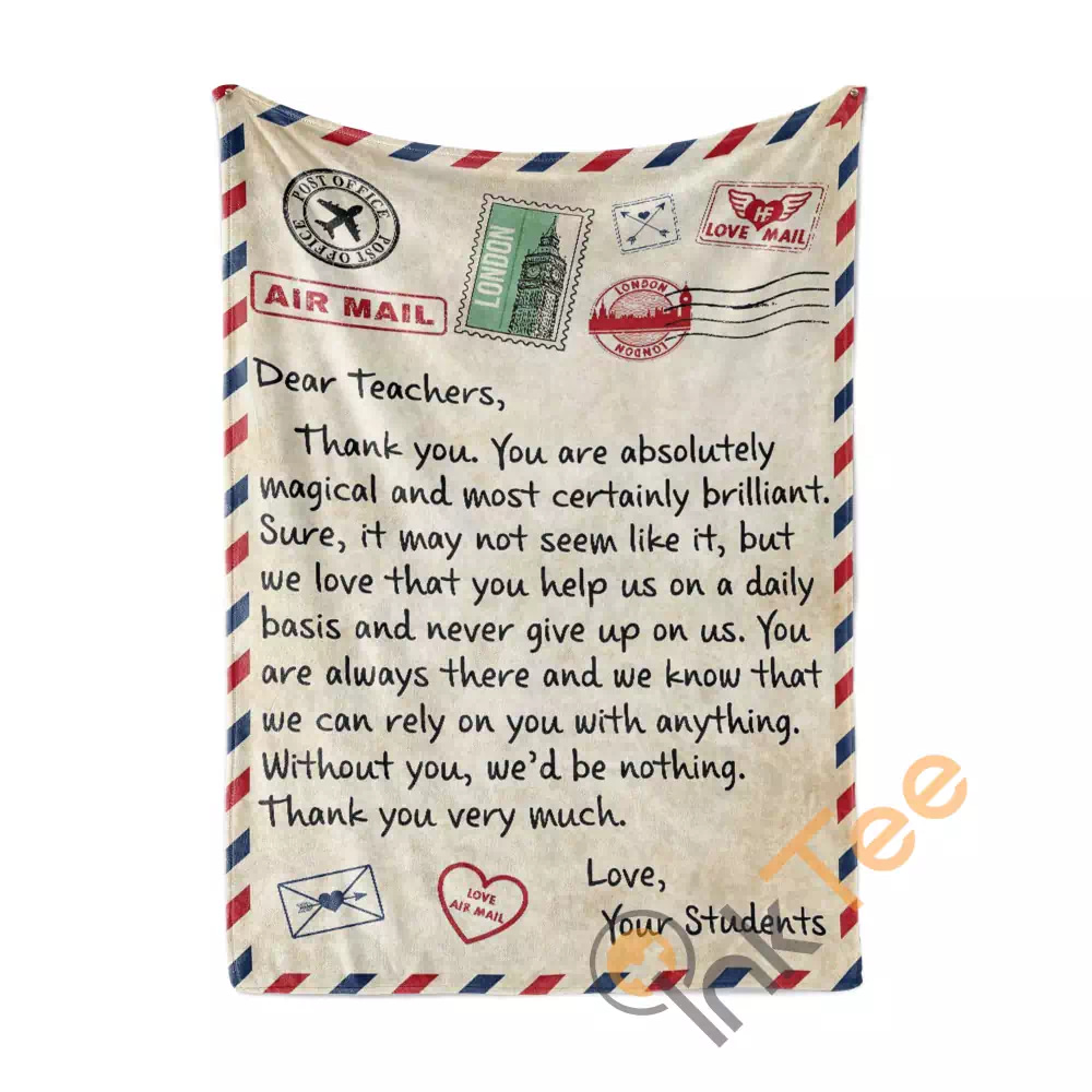 Grateful Letter To Teacher N223 Fleece Blanket