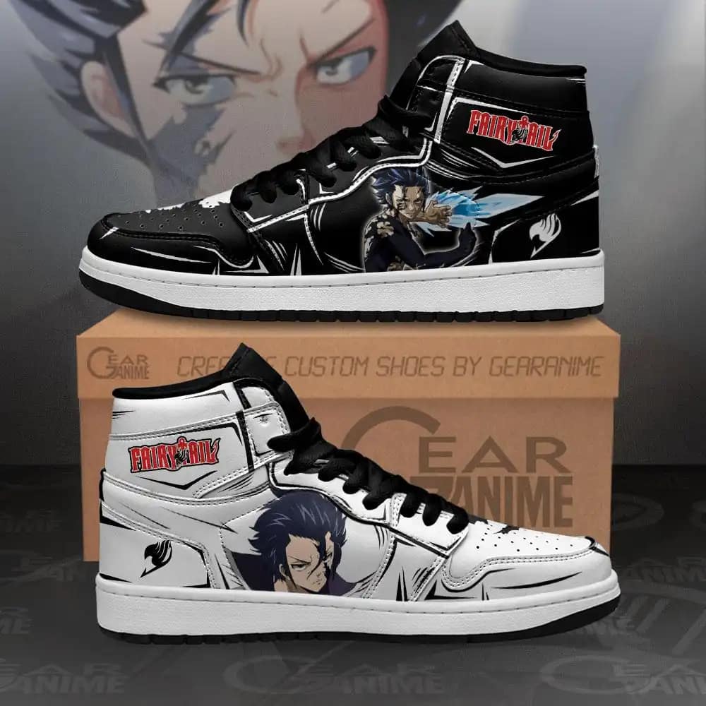 Gray Fullbuster Sneakers Fairy Tail Anime Air Jordan Shoes