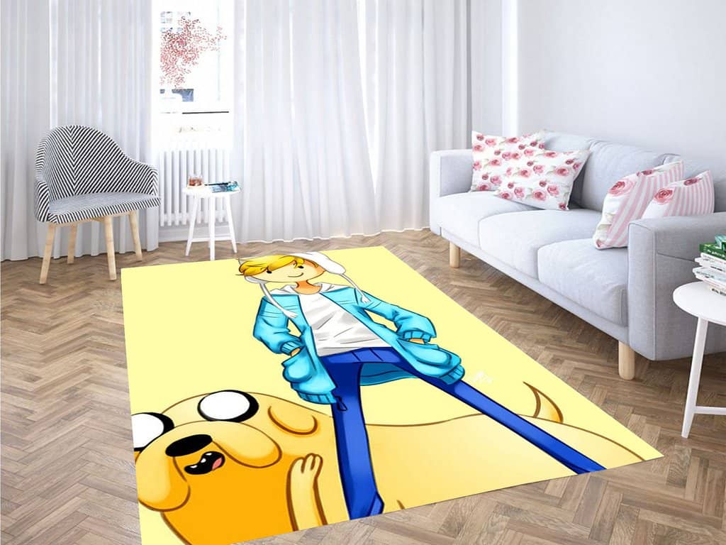 Handsome Finn Adventure Time Living Room Modern Carpet Rug