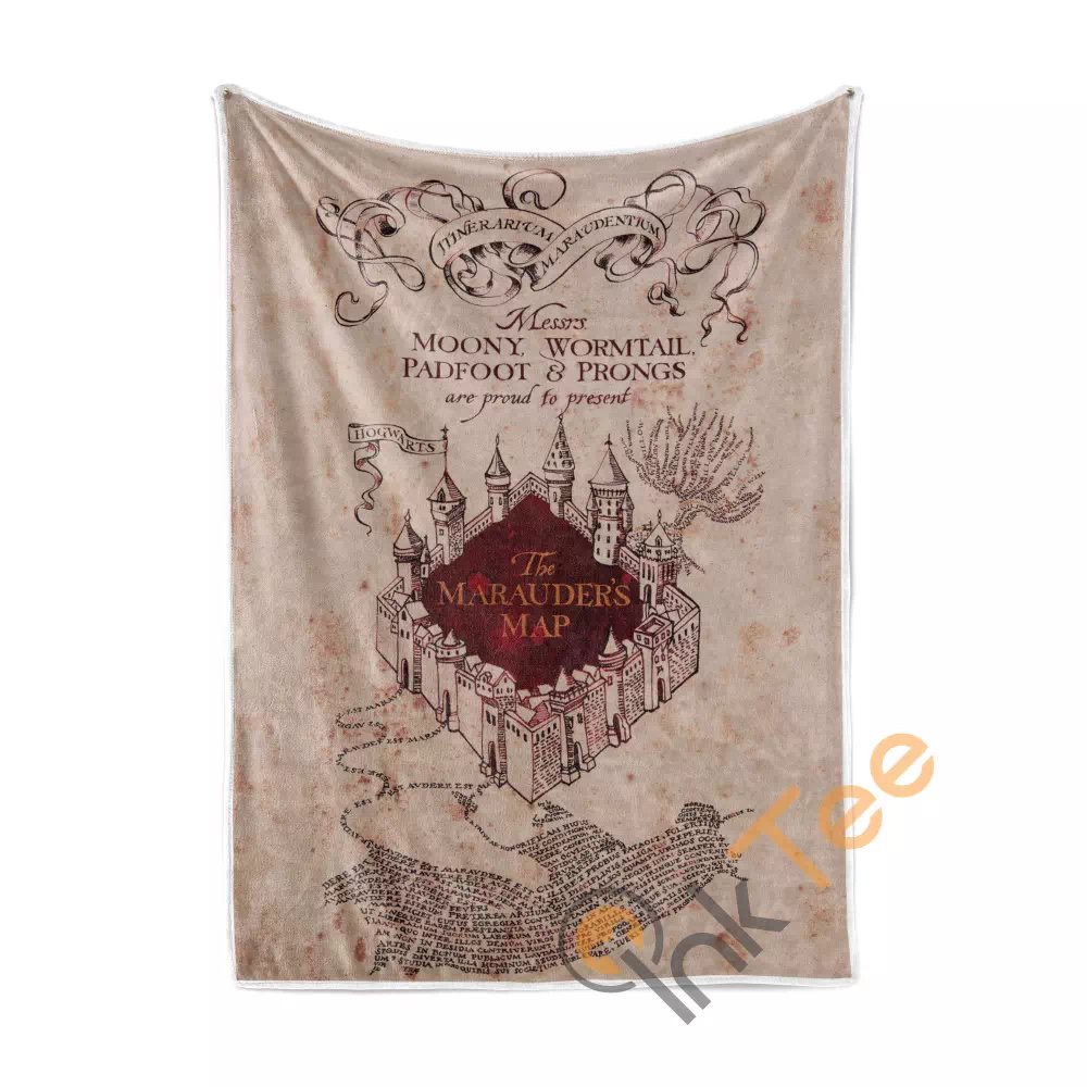 Harry Potter Marauders Map Area Amazon Best Seller Sku 990 Fleece Blanket