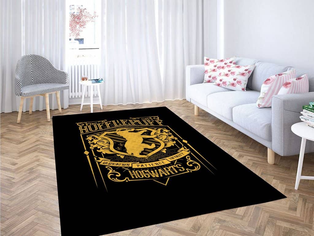 Hufflepuff Harry Potter Gold Living Room Modern Carpet Rug