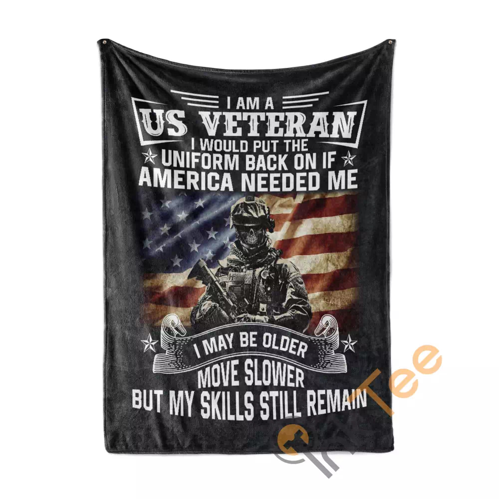 I Am A Us Veteran N194 Fleece Blanket