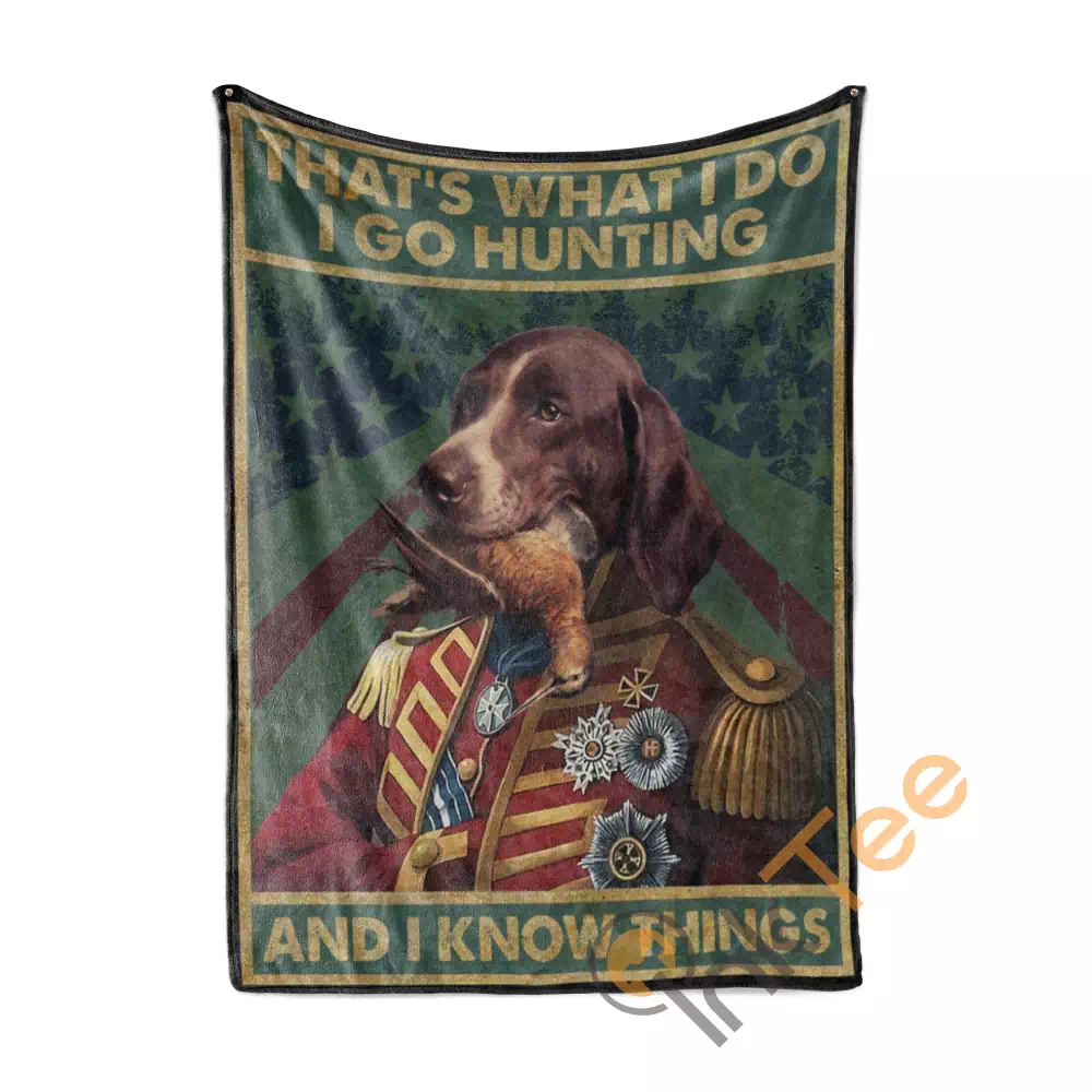I Go Hunting And I Know Things With Beagle Dog N185 Fleece Blanket