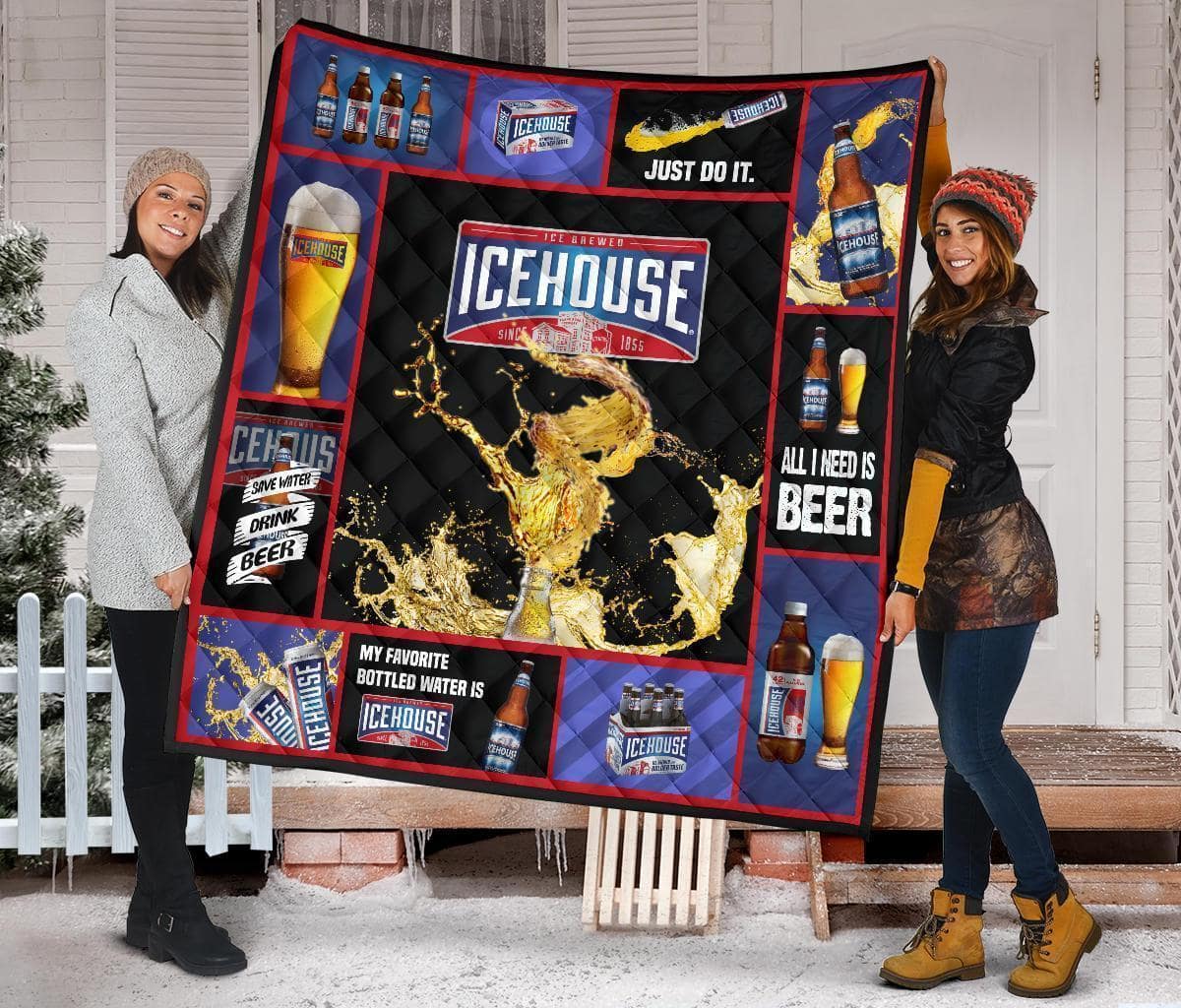 Icehouse Beer All I Need Is Beer Gift Quilt