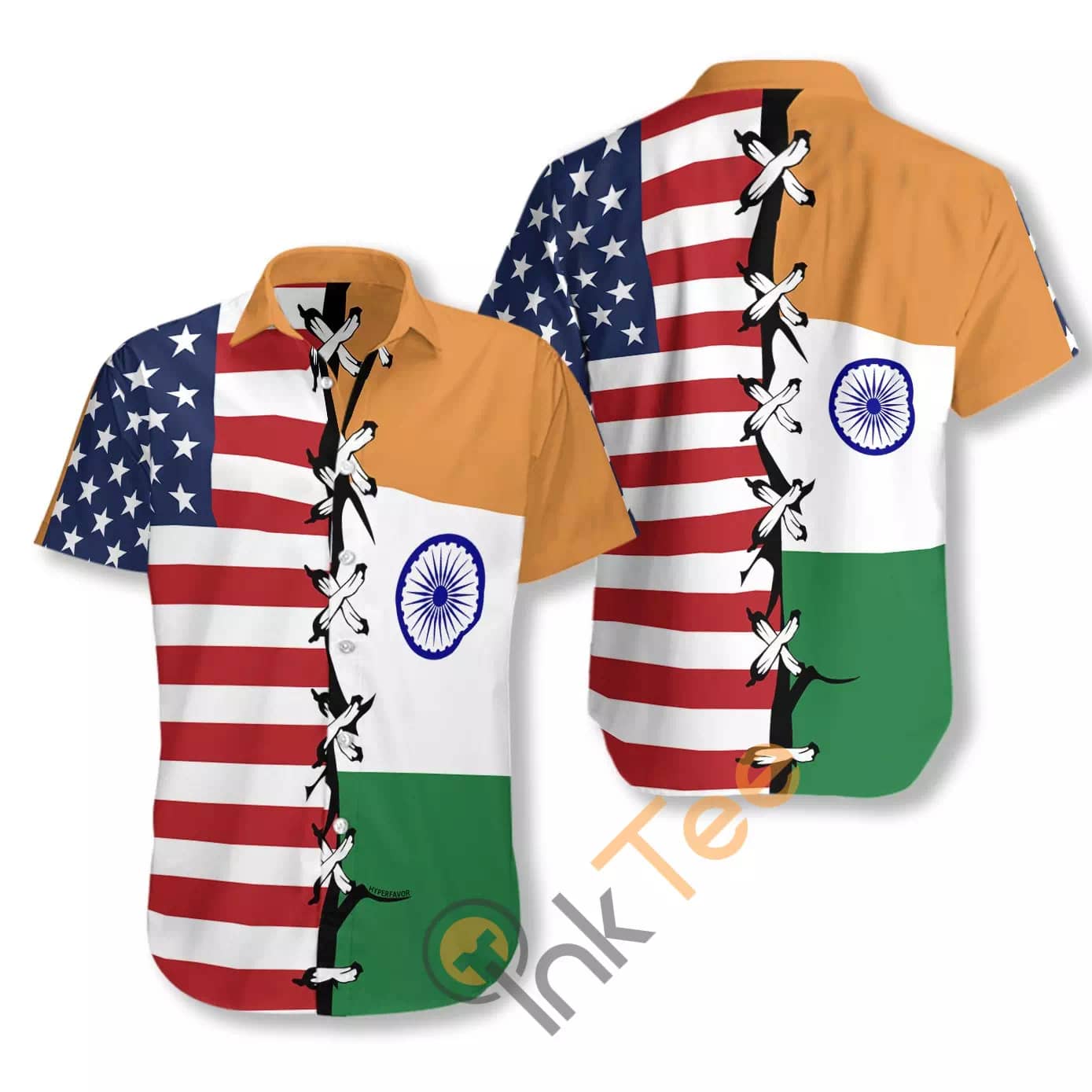 India Root N497 Hawaiian shirts