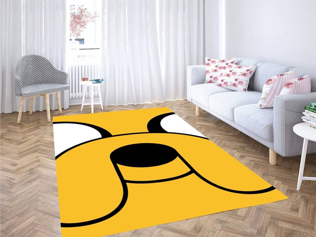Jake Face Adventure Time Living Room Modern Carpet Rug