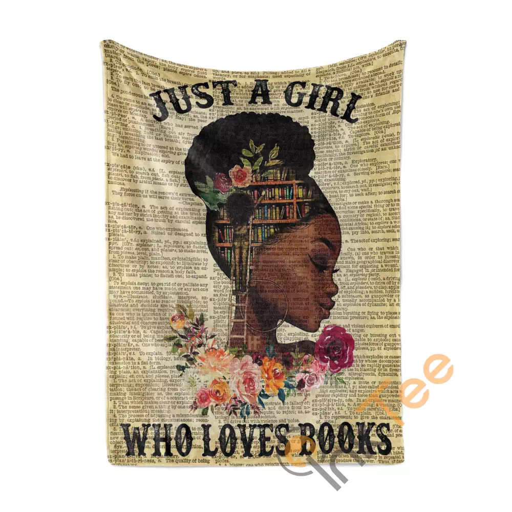 Just A Girl Who Loves Books N163 Fleece Blanket