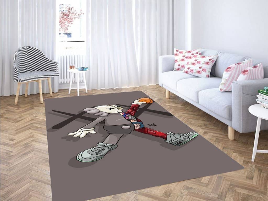 Kaws Wallpaper Living Room Modern Carpet Rug