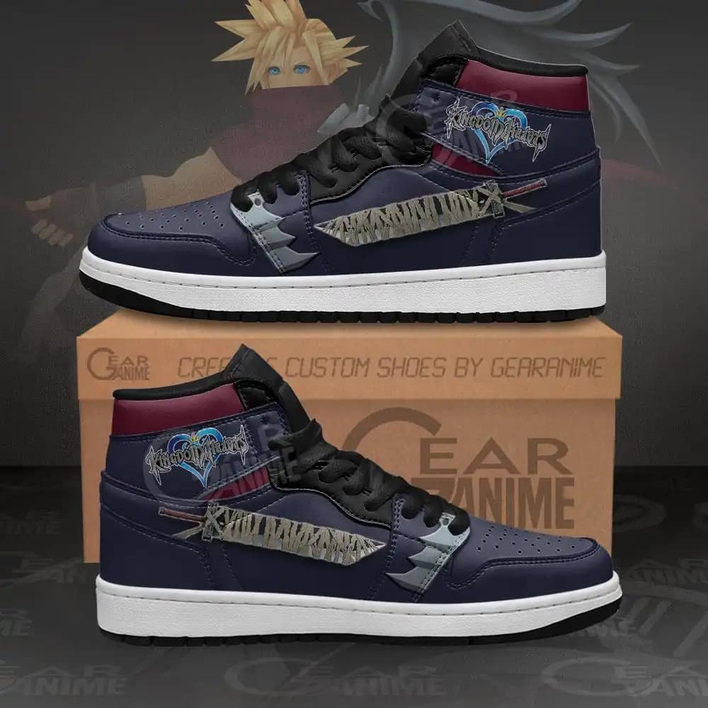 Kingdom Hearts Cloud Sword Sneakers Anime Air Jordan Shoes