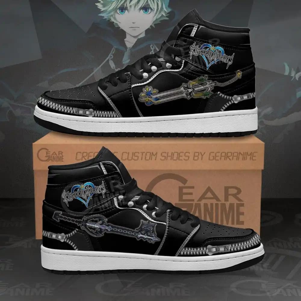 Kingdom Hearts Roxas Sword Sneakers Anime Air Jordan Shoes