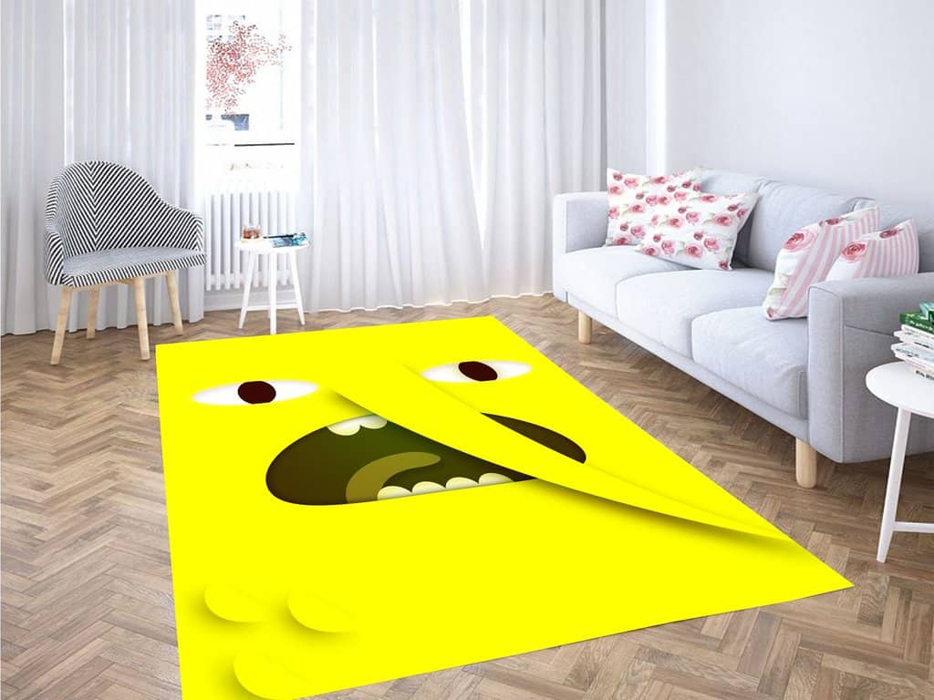 Lemongrab Flat Face Adventure Time Living Room Modern Carpet Rug