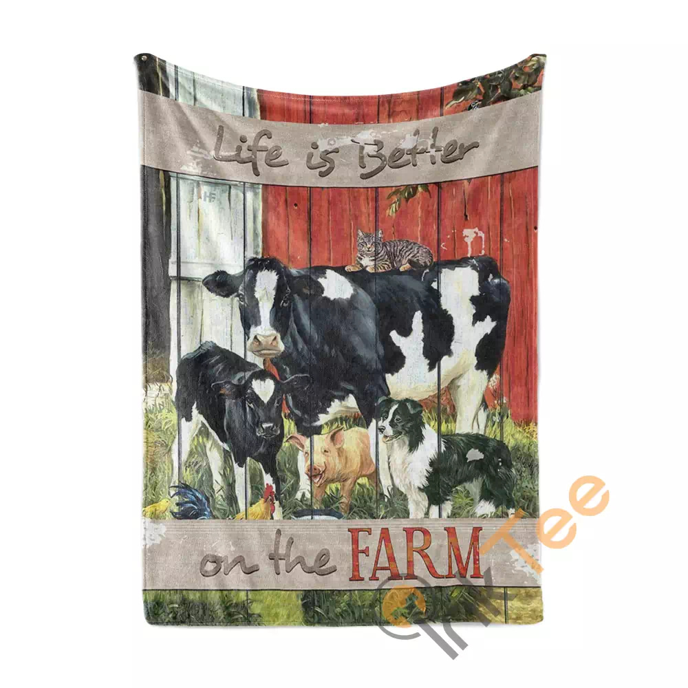 Life Is Better On The Farm N152 Fleece Blanket