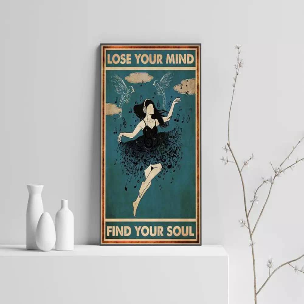 Lose Your Mind Find Soul Music Vinyl Wall Art Retro Print Lover N04 Poster