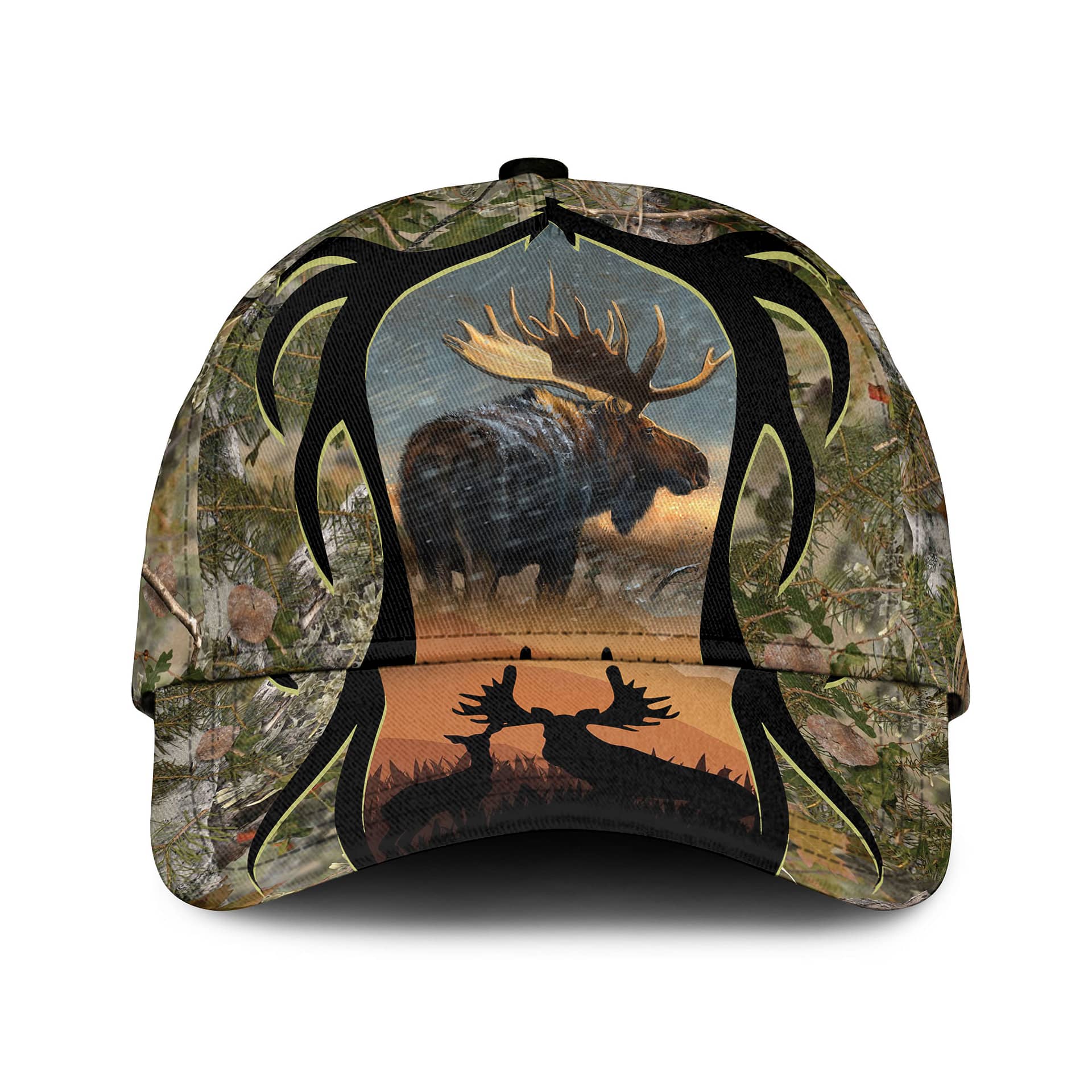 Love Moose Hunting Camouflage Sku 147 Classic Cap