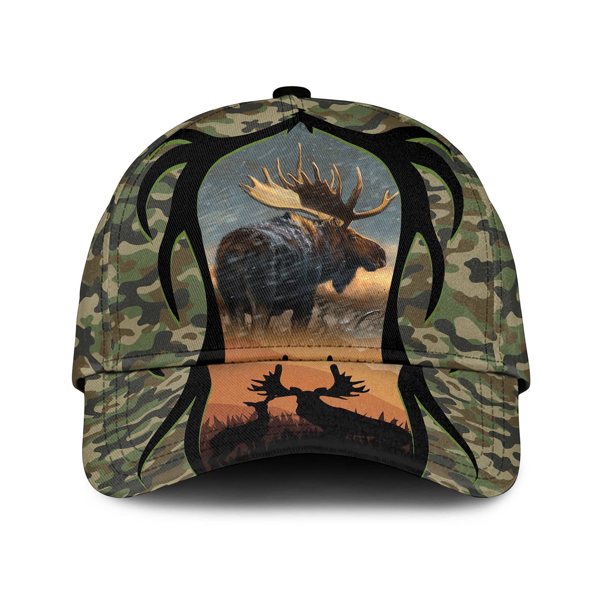Love Moose Hunting Camouflage Sku 148 Classic Cap
