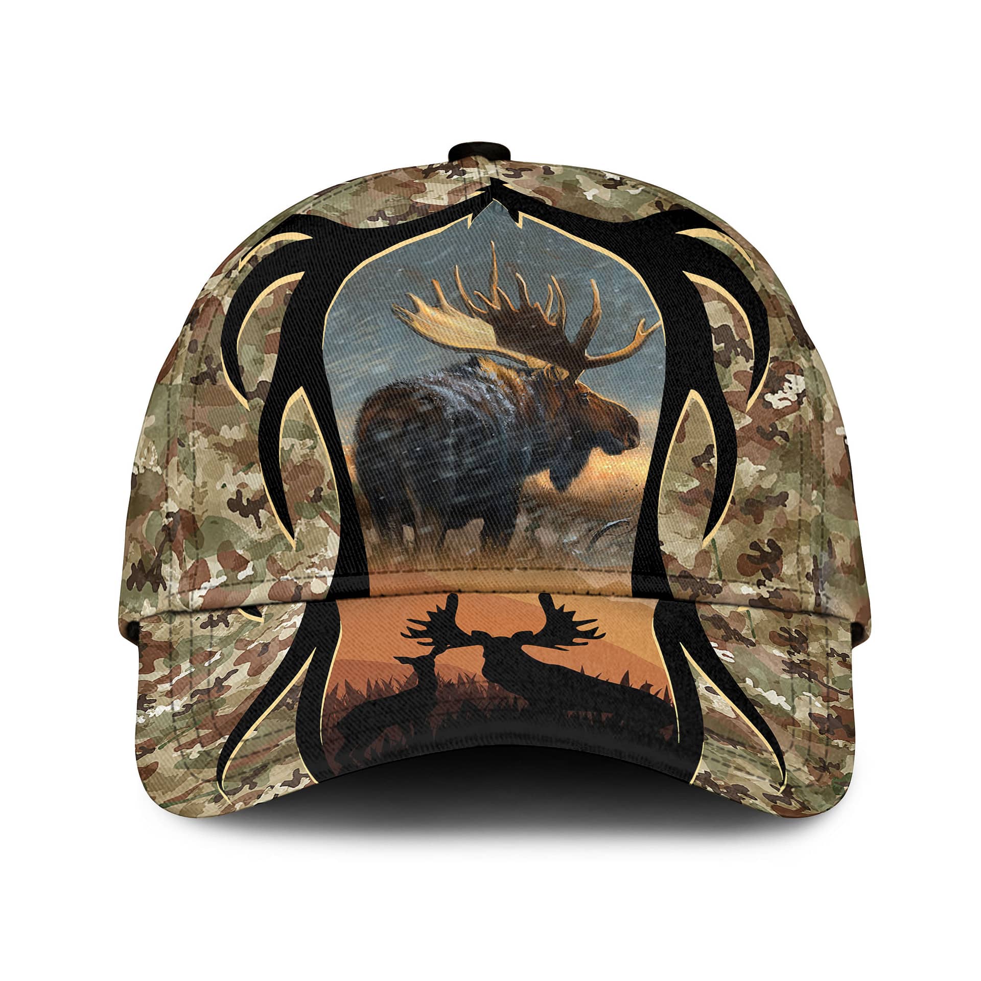 Love Moose Hunting Camouflage Sku 150 Classic Cap