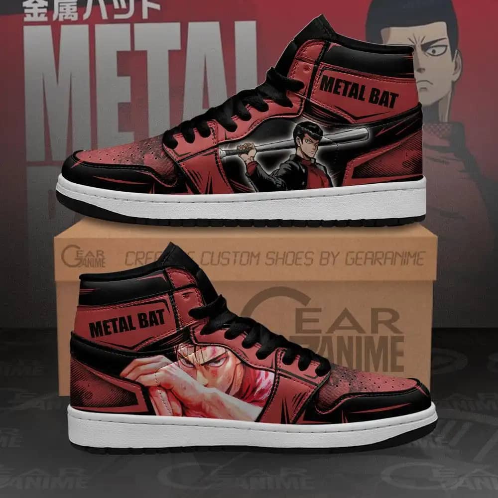 Metal Bat Sneakers One Punch Man Anime Custom Air Jordan Shoes