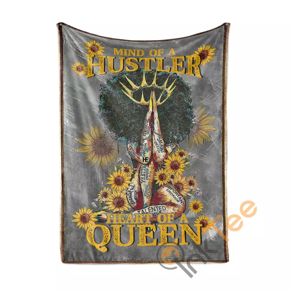 Mind Of A Hustler Heart Of A Queen N143 Fleece Blanket