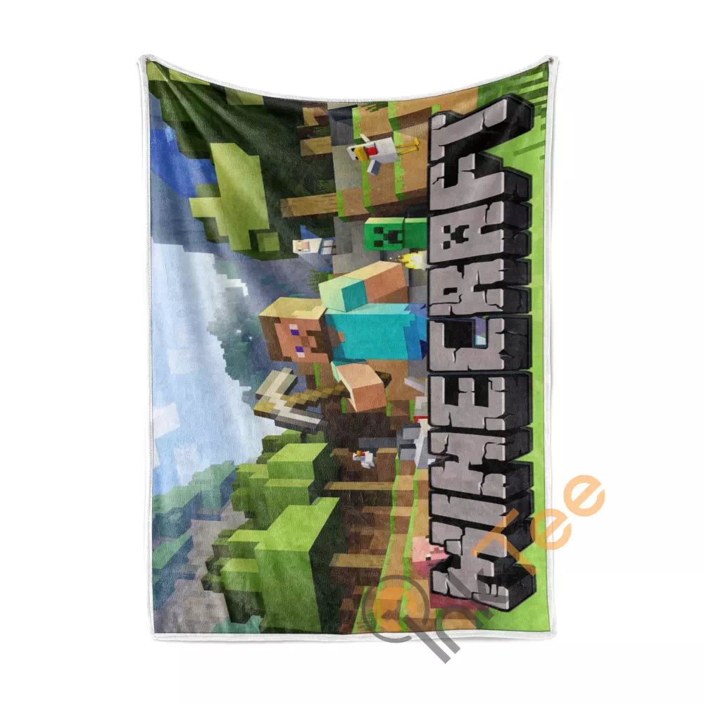 Minecraft Area Amazon Best Seller Sku 3505 Fleece Blanket