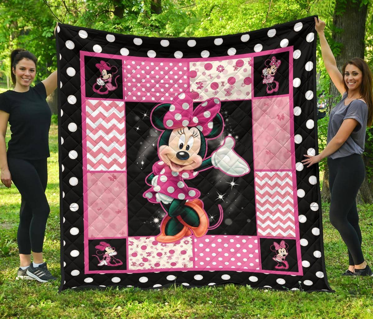 Minnie Mouse Gift Idea For Disney Fan Quilt