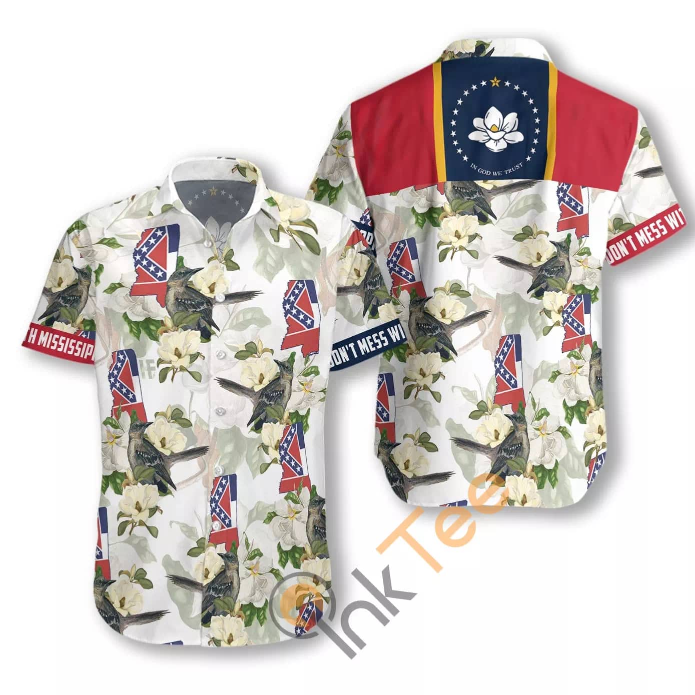 Mississippi Mockingbird And Magnolia N481 Hawaiian shirts