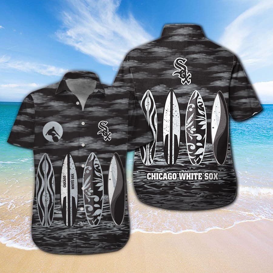 Mlb Baseball Chicago White Sox Surfboard Summer Beach Hawaiian Shirts